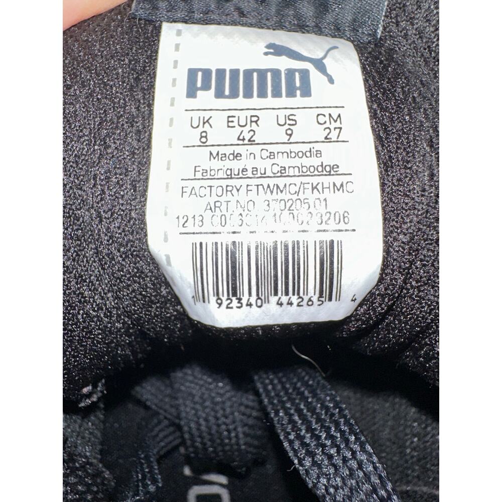 Puma Shoes Men's Size 9 Black White Classic Suede Sneakers - Picture 5 of 6